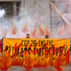 Activists will welcome world leaders to COP26 with a field of climate fire in George Square on October 28, 2021 in Glasgow, Scotland.